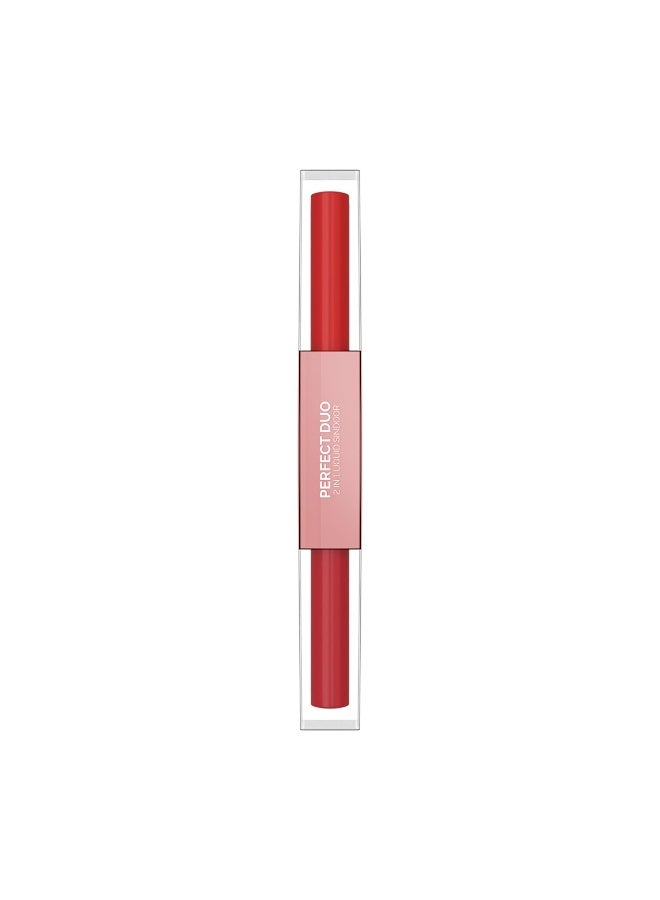 Staze 9to9 Perfect Duo 2 in 1 Liquid Sindoor | Smudgeproof and waterproof liquid Sindoor in Rich Red and Deep Maroon - Image 1